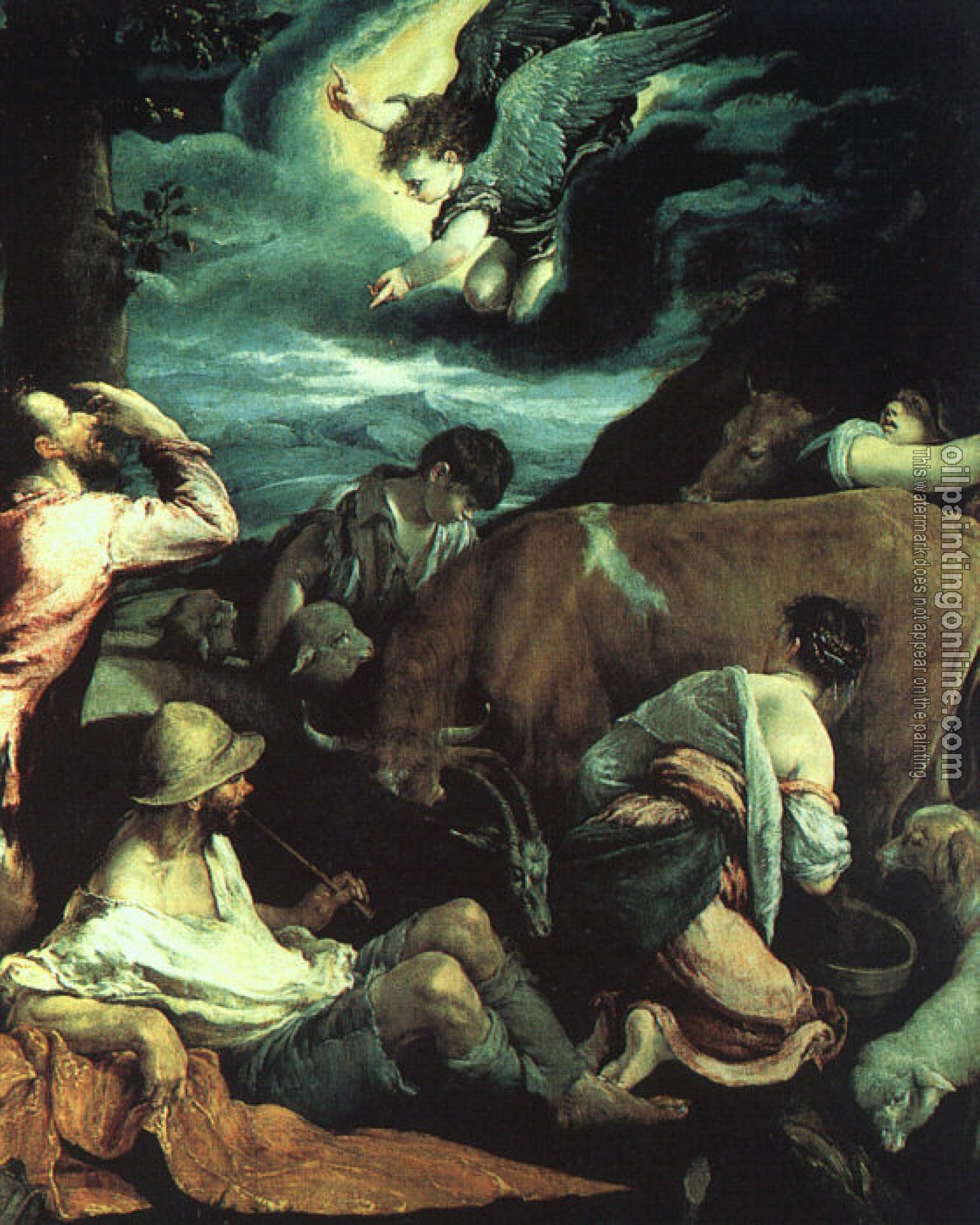 Bassano, Jacopo - Graphic The Annunciation to the Shepherds